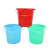 兰诗（LAUTEE）DA2153 多规格塑料水桶手提桶加厚水桶 口径24高19cm容量约5升  5个装绿色