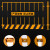 鼎红 基坑护栏建筑工地防护栏杆围挡交通设施临边施工围栏道路隔离网 网片款-黄色1.2*2m
