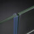 海斯迪克 HKYC-50 阳台玻璃门窗密封 防风淋浴房防水硅胶条 U型夹12mm（1米） 