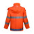 者也 ZYNW220216-72男女分体式反光雨衣套装 蓝格橘色3XL码