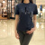 Calvin Klein北美CK Jeans女士夏季舒适弹力棉休闲时尚亮片LOGO圆领短袖T恤衫 1#酒红色T3776WT9 现货M
