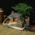 楚锦文竹盆景植物室内小盆栽客厅办公室桌面微景观造景老房子模型摆件 小时候的房子赤楠苔藓 1cm