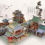 卡佰索广东印象3d立体拼图岭南客家建筑手工拼装木质模型儿童玩具礼物 木质裱彩广东印象八件套