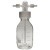 【】螺口洗气瓶耐压缓冲洗瓶高硼硅加厚密封耐腐安全瓶 款250ml四氟洗气瓶
