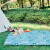 超大号野餐垫 新款户外野餐垫3米睡垫帐篷防水垫2.4米沙滩垫大号防潮垫 清新格子2.4X2.4米适合6至8人 加餐垫