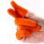 海斯迪克 乳胶手指套 加厚防滑护指 100只装 橘黄色 2.7cm M码