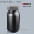 NIKKO塑料瓶大容量大小口试剂瓶广口黑色棕色避光瓶HDPE白色样品 黑大口2L