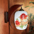 梯橙设计陶瓷薄胎中式简约卧室阳台阅读客厅现代工艺壁灯具 海豚壁灯中国红喜字四方