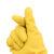 BY-7771加厚牛筋耐磨乳胶手套胶皮塑胶橡胶劳保手套黄色长款M 黄色-L码10双