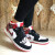 耐克（NIKE）女鞋新款 Air Jordan 1  AJ1 乔1运动休闲鞋篮球鞋板鞋 554725-607 小黑脚趾 圣诞配色 37.5