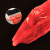 普利赛拉 红色笑脸塑料袋 超时购物袋打包袋垃圾袋 5丝35x55cm（50个/捆）10捆装