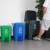 定制适用大号分类垃圾桶灰色带盖厨房商用户外餐饮垃圾箱脚踩公共场合 20L分类脚踏桶蓝色可回收物