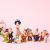 Disney迪士尼白雪公主与七个小矮人公仔模型摆件人偶玩具情景烘焙装饰61 白雪黑底14cm
