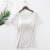 达梵亚（DFA）莫代尔纯棉带胸垫免文胸罩杯一体BRA-t半袖T恤短袖背心家居瑜伽女 白色 L100-120斤