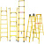 关节梯凳凳子关节梯电工升降梯登高梯单梯绝缘人字梯平台高低玻璃 伸缩单梯10米