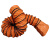 集客家 风管 橙色pvc伸缩钢丝帆布排气排烟管道 耐高温阻燃通风软管 内径250MM*5米一条 单位：条