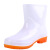 3531 女款PVC雨靴 1305 防滑牛筋底工作雨鞋 白色中筒（36-41码 下单备注尺码）
