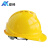 安科安全帽 国标ABS 电力工地电绝缘安全帽 免费印字 V型透气黄色 一指键式调节