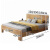 莱迪卡森（LDIKASE）床 实木床橡胶木卧室家具现代简约北欧双人床1.8m主卧原木单人床 原木无漆床1.5m*2m