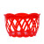 海斯迪克 鸡蛋框塑料篮子土鸡蛋网兜袋 大号篮子+网+扣 红色 100套 H-112