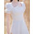 BMLC领证小裙子登记小白裙2024年新款法式结婚小礼服高级感毕业拍照连 白色 S