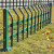 河南锌钢PVC庭院公园市政绿化带园林户外隔离栏花坛花园 PVC塑钢草坪护栏30cm高一米