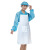 安美尚（ams)  AMS603 防静电条纹围裙防尘工作围裙白色 均码 10个/包