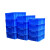 周转箱加厚塑料胶框蓝色长方形胶箱收纳胶框物流箱塑料筐子箱 05号周转箱红375*245*93毫 大 号