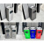 公共场合不锈钢酒店垃圾桶分类带烟灰缸走廊立式商用电 长方形环境桶砂钢 30*25*68cm