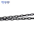 稳斯坦 WST200 塑料警示链条 路锥链条 隔离链子 链条 警示防护链条 隔离墩链条（6mm黑色-5米）