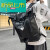 MEDYST韩版街头潮流双肩包新款卷口时尚个性背包男大容量防水大学生书包 黑色