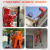 meikang美康 消防员防护服连体式PVC防蜂服套装 MKF-09 橘色S