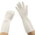 冰禹 BYlf-645 加厚清洁手套 防滑耐磨橡胶劳保防护手套 33cm白色长款丁腈 S码（1双）