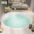果敢果敢轻奢酒店民宿家用圆形别墅薄边设计嵌入式浴缸1.2-1.5米733 空缸+下水 1.5米