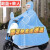 日强电动摩托车超厚雨衣男士雨衣全身一体式9号 单人浅蓝色【帆布】送面罩 4xl