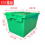 塑料周转箱带盖物流运输箱加厚物料箱框长方形斜插式收纳箱塑料箱 长宽高60*40*31厘米绿色 长宽高60*40*35厘米 355箱绿色 大号