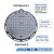 得豫工品 球墨铸铁圆井盖 雨水下水道井盖板 一个价 内径700*外径800mm承重70吨 