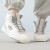 阿迪达斯 （adidas）三叶草女鞋夏季新款中帮潮流透气耐磨轻便舒适跑步运动休闲板鞋 IF2694 灰白 35.5