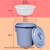 泔水干湿过滤分离带滤网垃圾桶大号厨房厨余茶水茶叶沥水潲水桶篮定制 银灰色50K型沥水篮