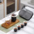 京器旅行茶具便携功夫茶具套装快客杯玻璃茶壶茶杯旅游茶具便捷包