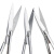 佑工信 实验用剪刀 手术剪刀 不锈钢实验室剪 直尖 弯尖 单位：组 眼科弯尖10cm（5个） 