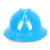 君御 大沿安全帽工地施工帽有透气款工程工人干活帽子PE安全帽带透气孔1561 蓝色 