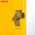 圣极光全钢气瓶柜三瓶二代报警器实验室高压气瓶柜S1111黄色