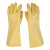 三蝶（sandie） 工业橡胶手套 耐酸碱劳保手套 加厚B型 1付 米黄色 长36cm
