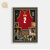 篮球球衣装饰画客厅沙发背景墙画NBA球星科比乔丹詹姆斯海报挂画 06凯里·欧文 3040 清新木(PS布面) 单幅