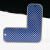 海斯迪克 L型不锈钢腐蚀物品定点标识牌 车间公路垃圾桶定位贴 腐蚀蓝色12.5*5（4个) HKQL-14