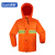 苏识 S-S032 反光雨衣套装 夜光户外环卫工作服 (计价单位：件)桔红