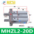 星气动手指气缸HFZ/MHZ2-10d16d20d25d32d140d2dn平行开闭气爪 进口密封圈MHZL2-20D (加长型)