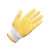 普辛(PUXIN) 点胶点塑手套 劳保手套加厚耐磨防滑涂胶手套工地工作棉纱线手套 黄色点胶手套12付