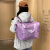 唐晓笙旅行包女短途行李包出差收纳袋待产收纳包运动健身包拉杆行李袋 紫色+底部扩容+双肩背带 大